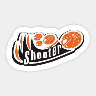 basketball shooter artwork by pams Sticker